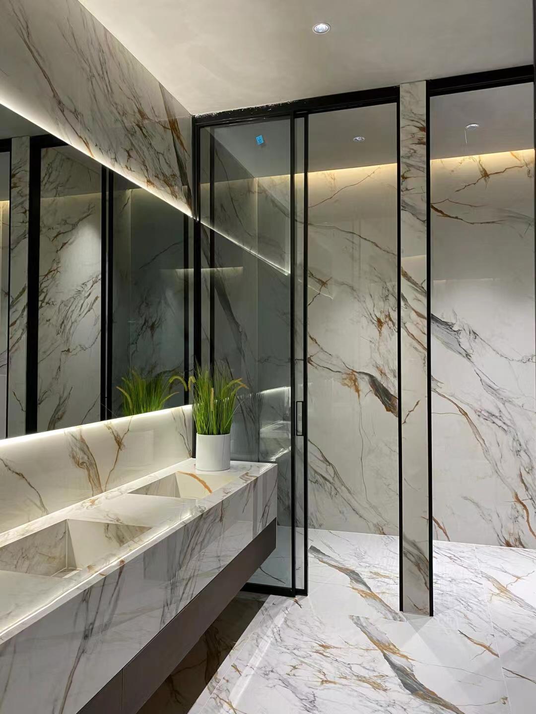 Marble wall panel heat transfer film 