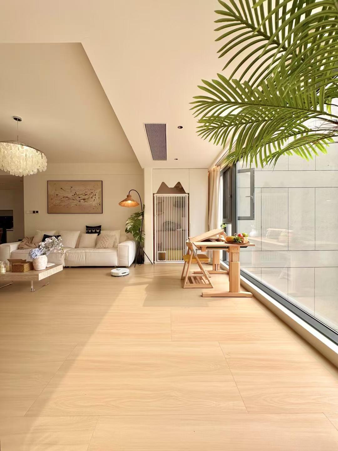 Wood grain floor heat transfer film